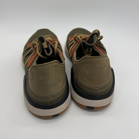 Olukai Mio Li Slip On Sneakers Green Orange Mesh Summer Shoes Men\'s size 8 main image 5